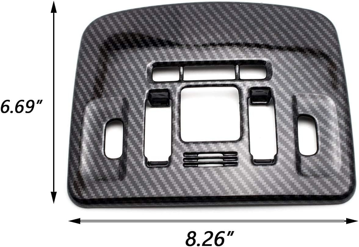 Car Accessories Fit for Toyota Camry 2018-2024 Reading Dome Map Light Cover Trim Carbon Fiber Style (with Panoramic Moonroof Only) 1PC