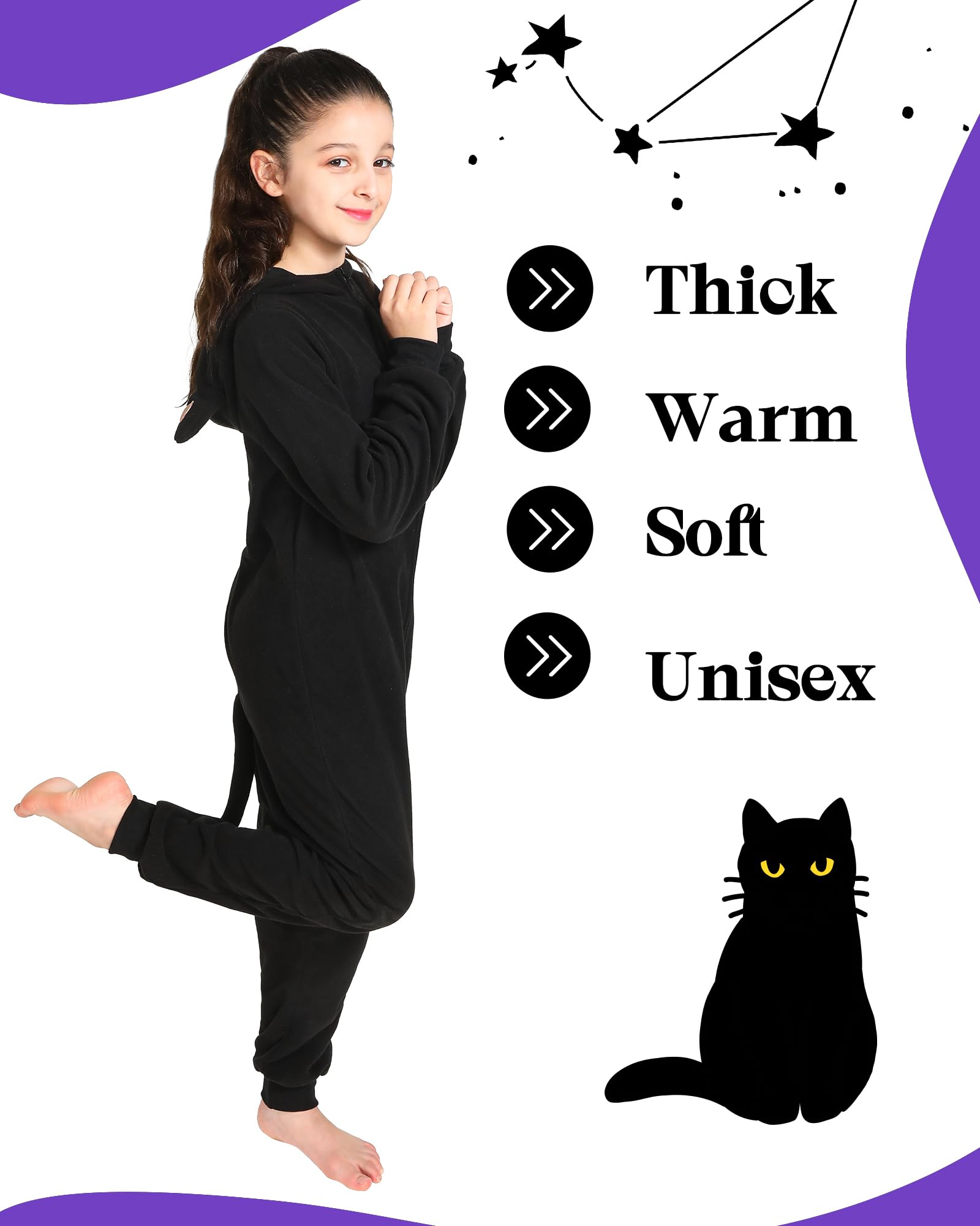 Wizland Kids Animal Onesie Costume Tygrysze, Maca, Czarna Kocura, Lew, Dalmatynka, Kostiumy Festiwalowe Dla Chłopców I dziewczynek Wiek 4-14 lat