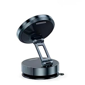 GAOLINGS Car Phone Holder All-Metal Construction Car Phone Mount 360 Rotating with Magnetic Force Vehicle Mount Strong Suction