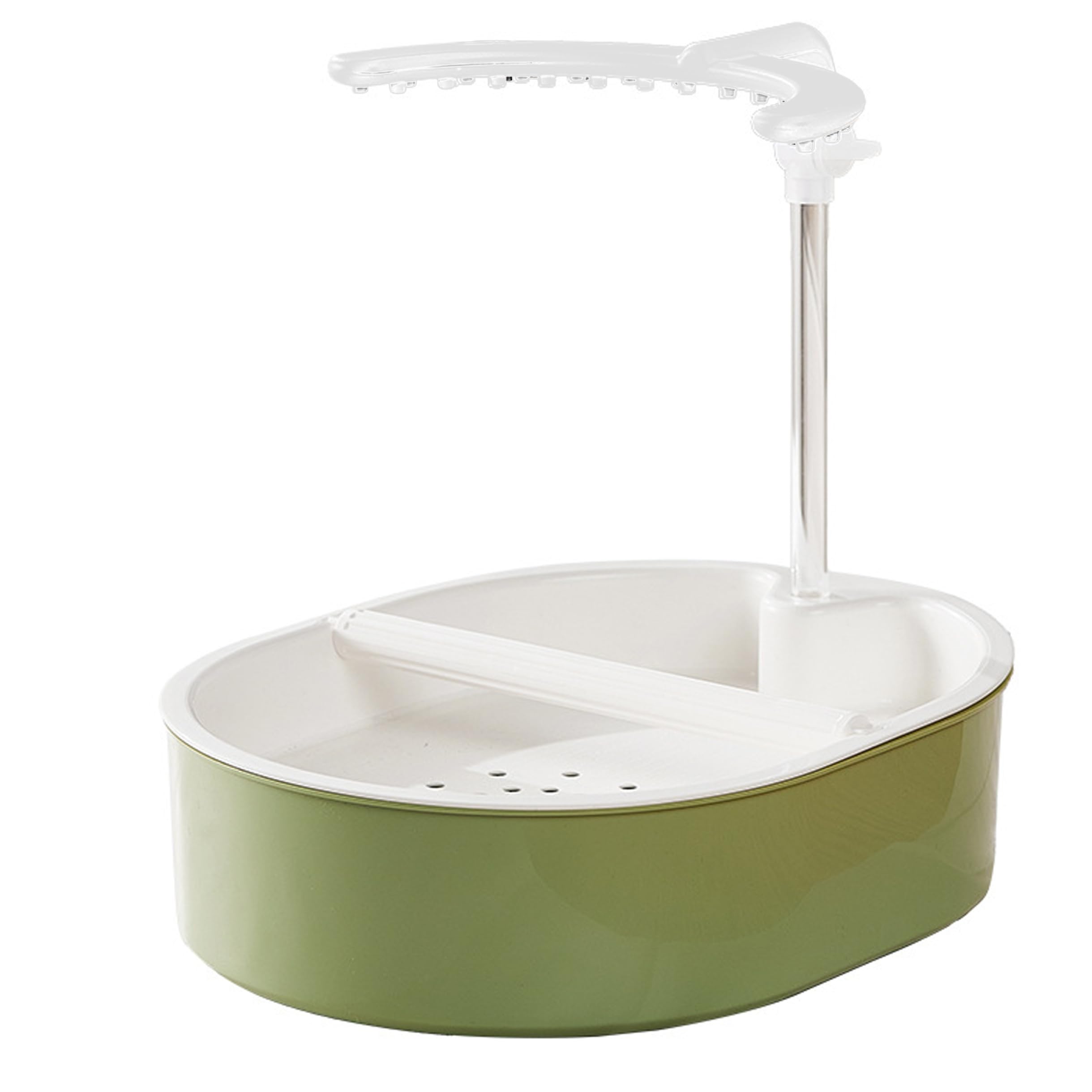 Baño para periquitos con percha de pie para refrescar a tus aves dentro de la jaula