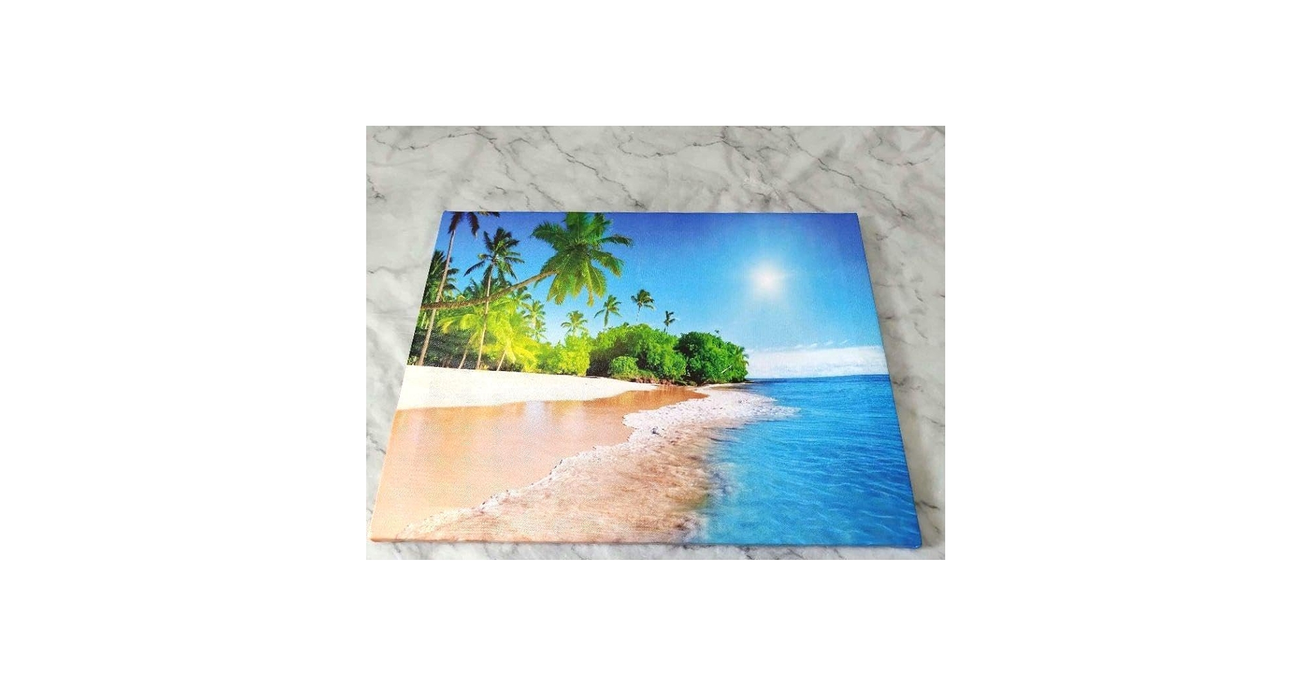 Amazon.co.jp: 絵画?ヤシの木 海 砂浜 インテリア おしゃれ 海の