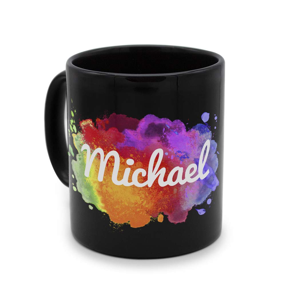 Personalisiert Tasse Mit Namen Michael – Design 'Nicht Perfekt, Aber...', Schwarz, 325 Ml, Spülmaschinenfest