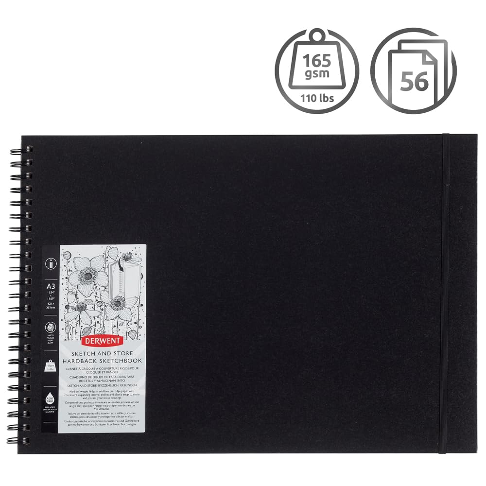 Derwent Sketch and Store Sketch Book, A3, Landscape,42.0116 x
