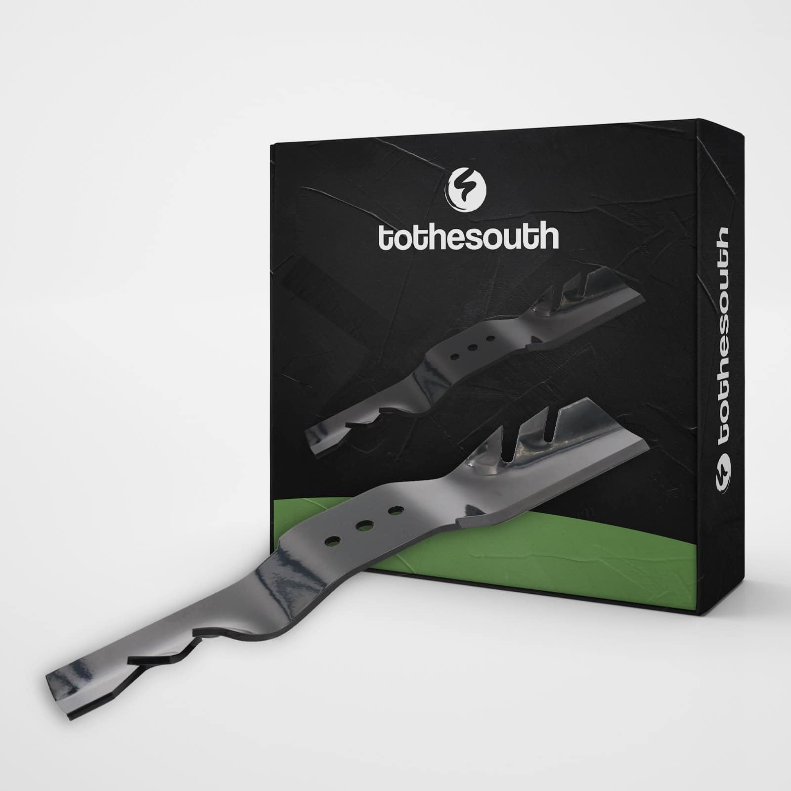 - 3 lame To the South® 35,8 cm 3 in 1 per Husqvarna (Rider), Jonsered, McCulloch, Partner e Zenoah, 94 cm - Set di 3 coltelli