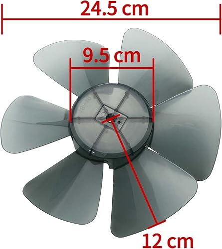 Miniatura 7 de YOOJIA Cuchilla de ventilador silenciosa de plástico universal con cubierta de tuerca de repuesto para ventilador de mesa de ventilador de pedestal