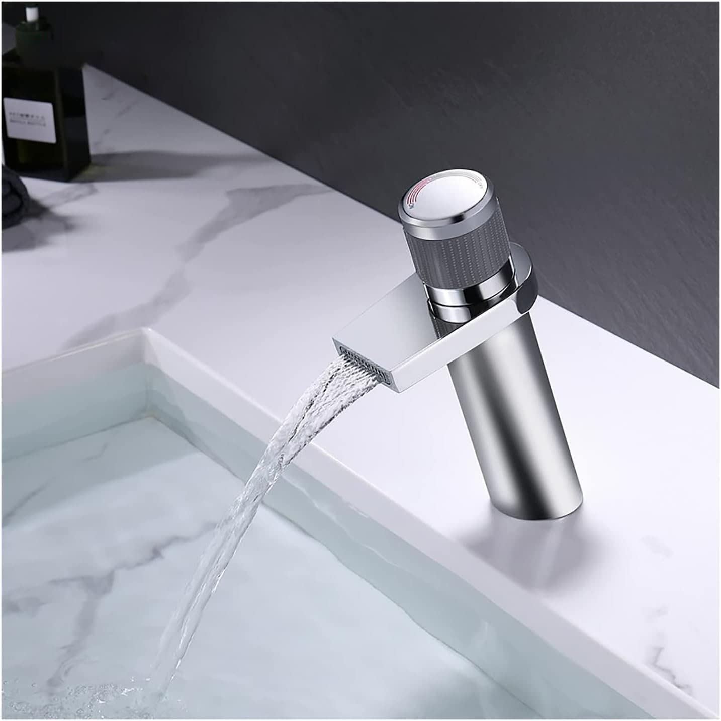 Robinet de lavabo en laiton anti-corrosion à écoulement cascade doux