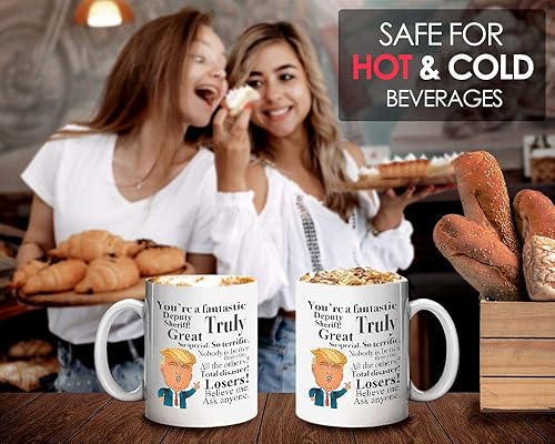 Miniatura 4 de Taza de café del sheriff, taza de café conservadora presente para unidades de aplicación de la ley