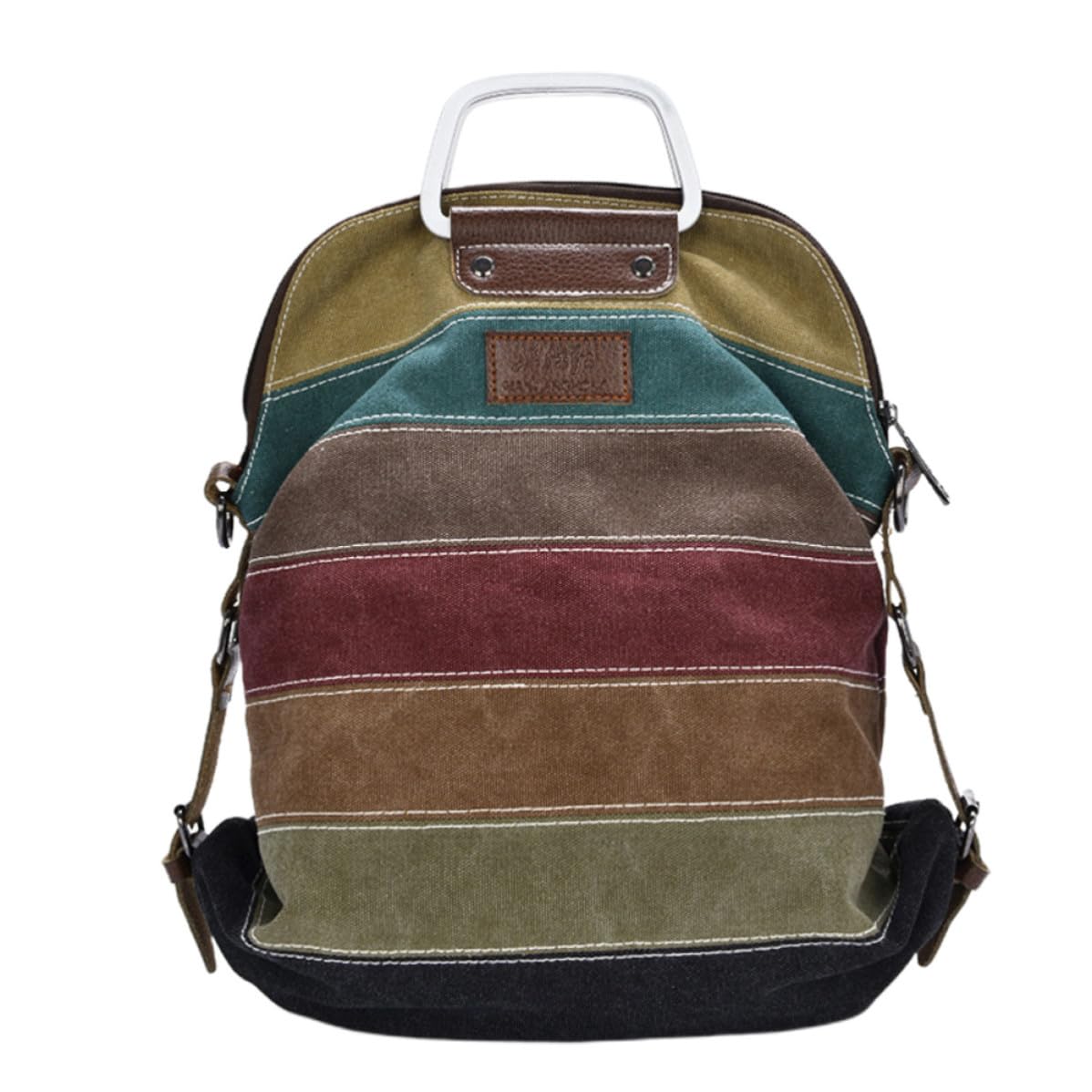 Bolso Bandolera de Lona para Mujer Gran Capacidad, Asa Resistente y Diseño Retro Elegante, Adecuado para Compras y Almacenamiento Diario