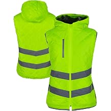 Safety Vest for Women with Hood,ANSI Class 2 Hi Vis Vest for Women Outdoor