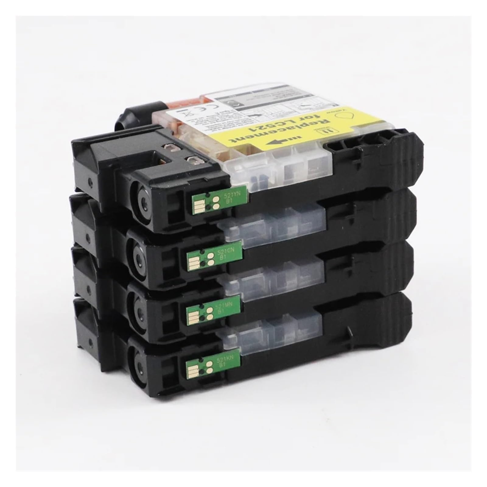 1 SET compatibile con Brother, inchiostro LC521