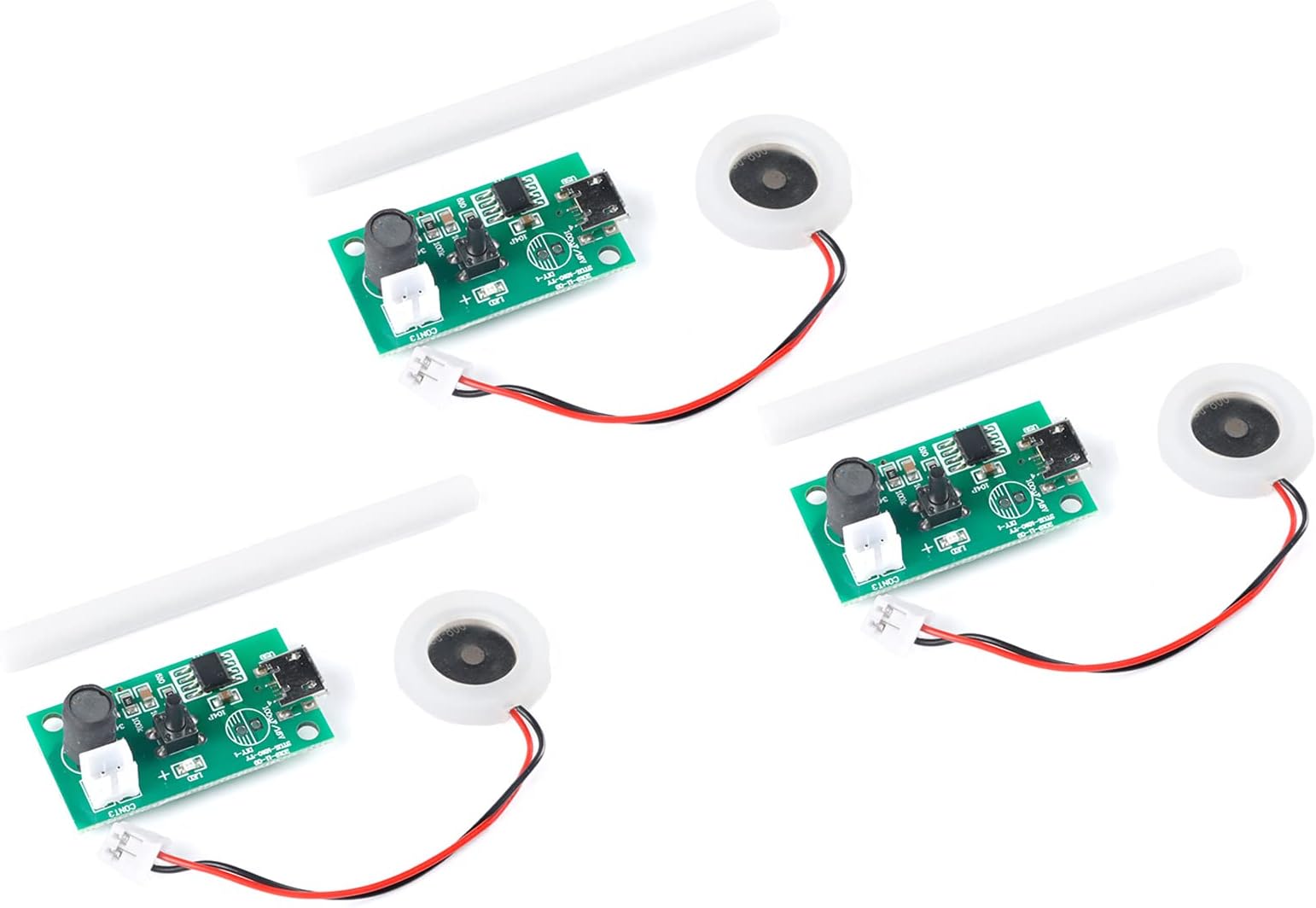 3Pcs USB Humidifier Module USB Spray Module Circuit Board Atomization Module 5V Atomization Plate Circuit Board Atomization Module Atomizer DIY Incubation Experimental Equipment