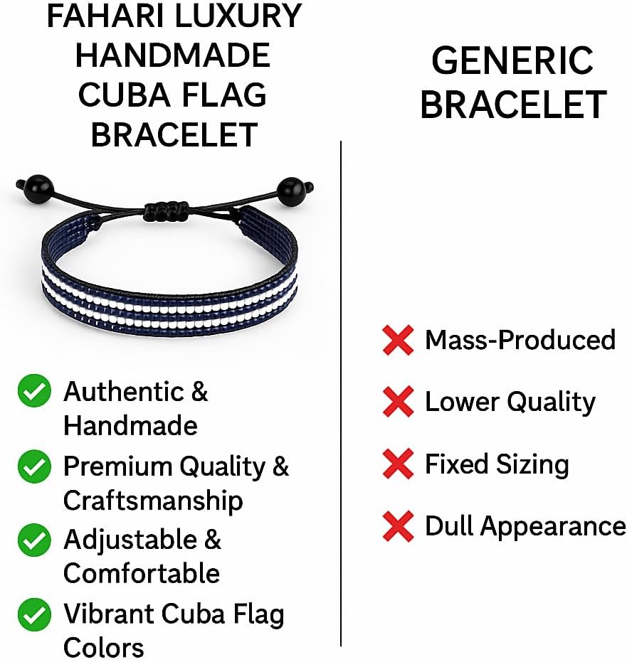 FAHARI Flag Bracelet | Adjustable | Handcrafted | Boho| Patriotic Bracelet - Image 2