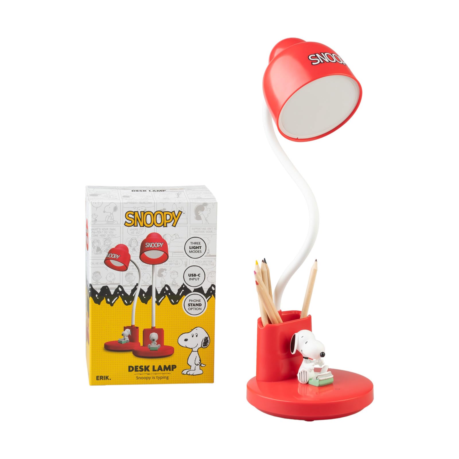 Grupo Erik Peanuts Snoopy Rechargeable Lamp Table - Gifts, Merchandise