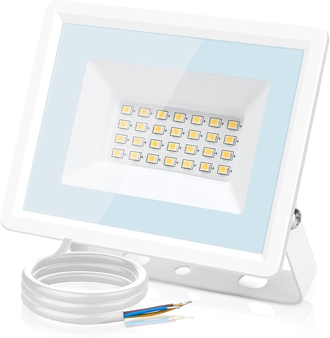 Aigostar Aigostar LED-Spot Voor Buiten 20W,2050 LM, IP65, Waterdicht, Veiligheidslicht, Natuurlijk Wit, 4000 K, Floodlight LED, Voor Tuin, Bnnenplaats, Garage enz