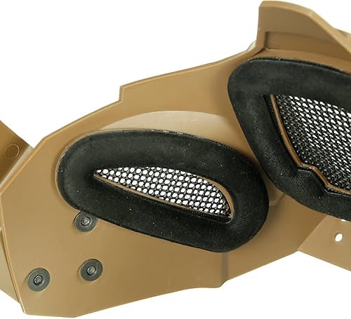 Miniatura 4 de Casco táctico rápido pistola de aire de malla de acero máscara protectora y gafas, para caza paintball CS juego BB Gun Shooting