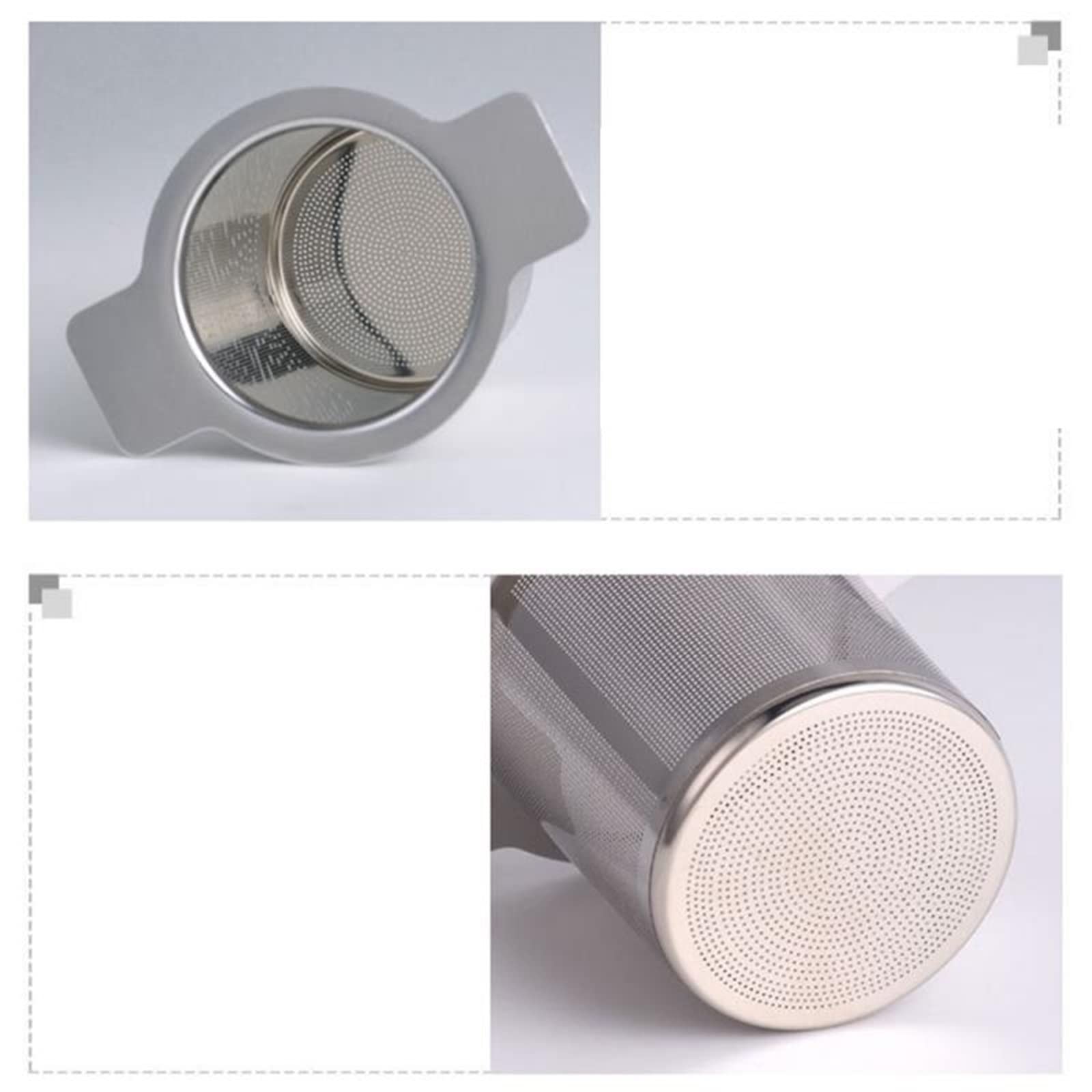 Passoire à thé réutilisable en maille d'acier inoxydable infuseur à thé théière feuille à thé épices filtre boisson cuisine