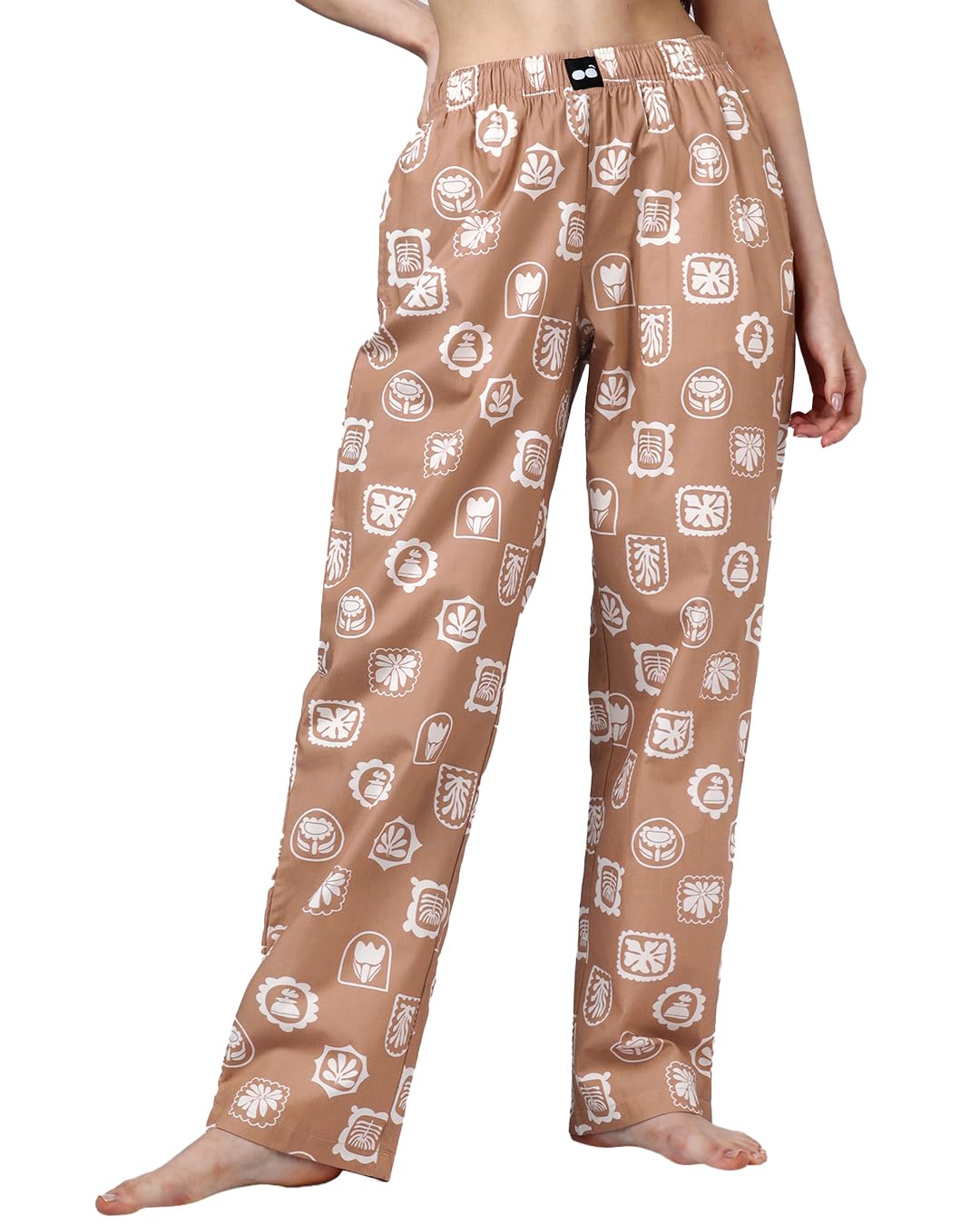 bewakoof Women's All Over Printed Regular Fit Cotton Pyjama-picture-11