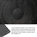 Rebower Speaker Grill Cloth Stereo Mesh Fabric Protective Dustproof Cloth, [for Home Speaker Repair] - 19.7 Inch x 59 Inch/Dark Grey