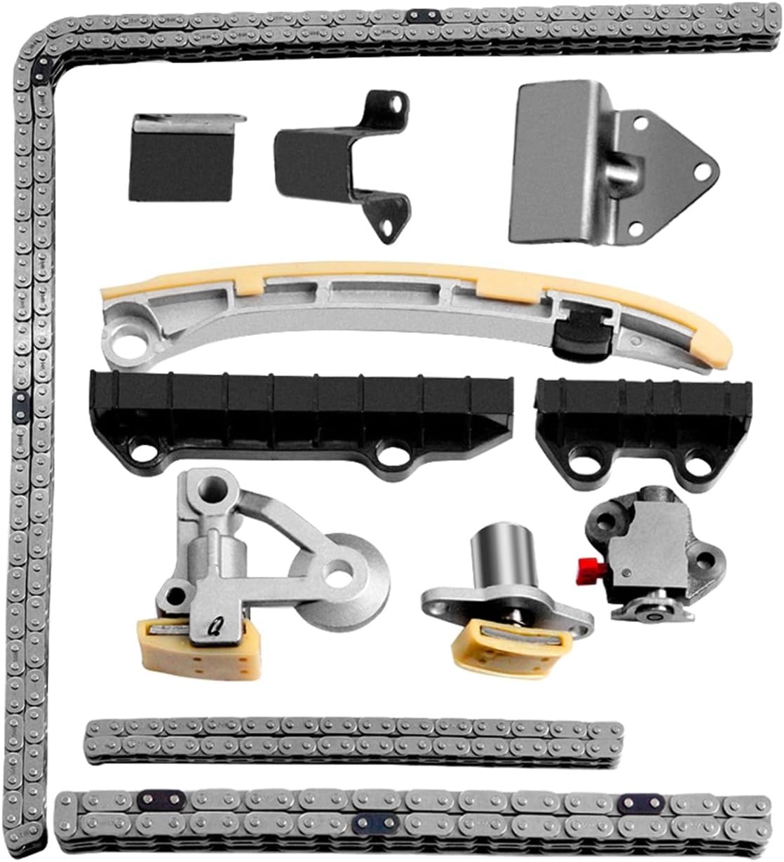 SCITOO Engine Timing Chain Kit Sets Replaces for Suzuki for Chevy Grand Vitara XL-7 Tracker Vitara 2.7L 2.5L TK10000WP TKSK010NG