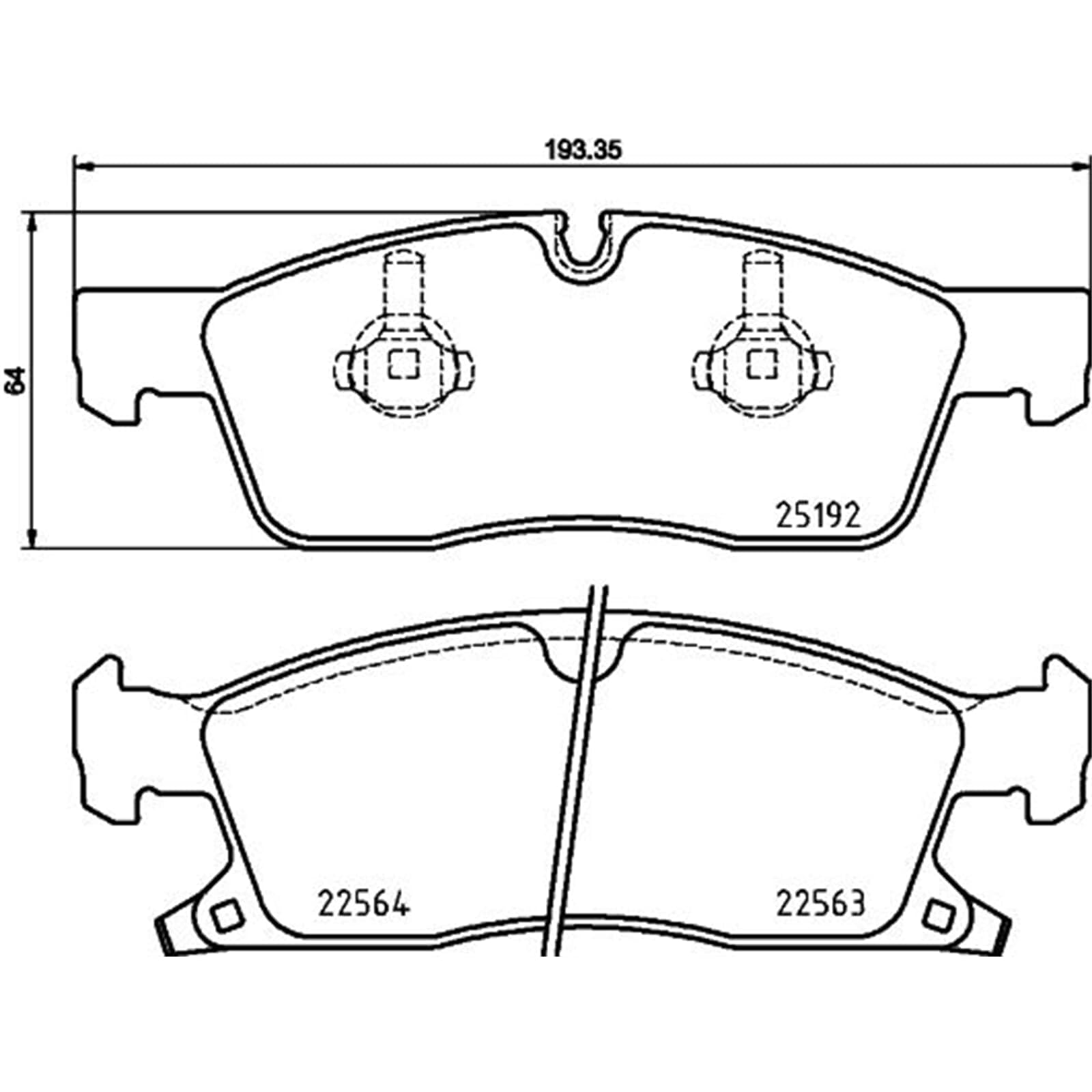Zestaw Klocków Hamulcowych BREMBO P 37 022 przód