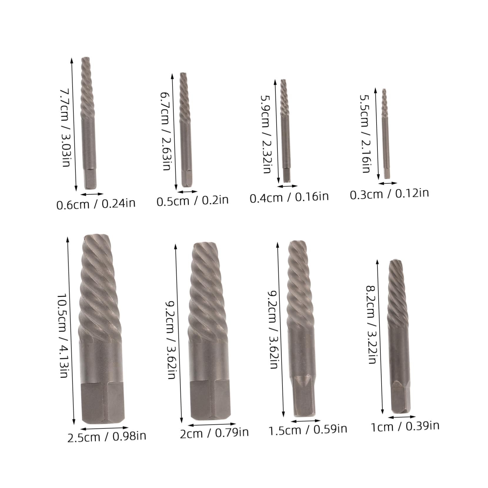 VILLCASE Damaged Bolt Remover 1 Set Screw Remover and Extractor Water Screw Extractor Tool for Quick Repair Jobs