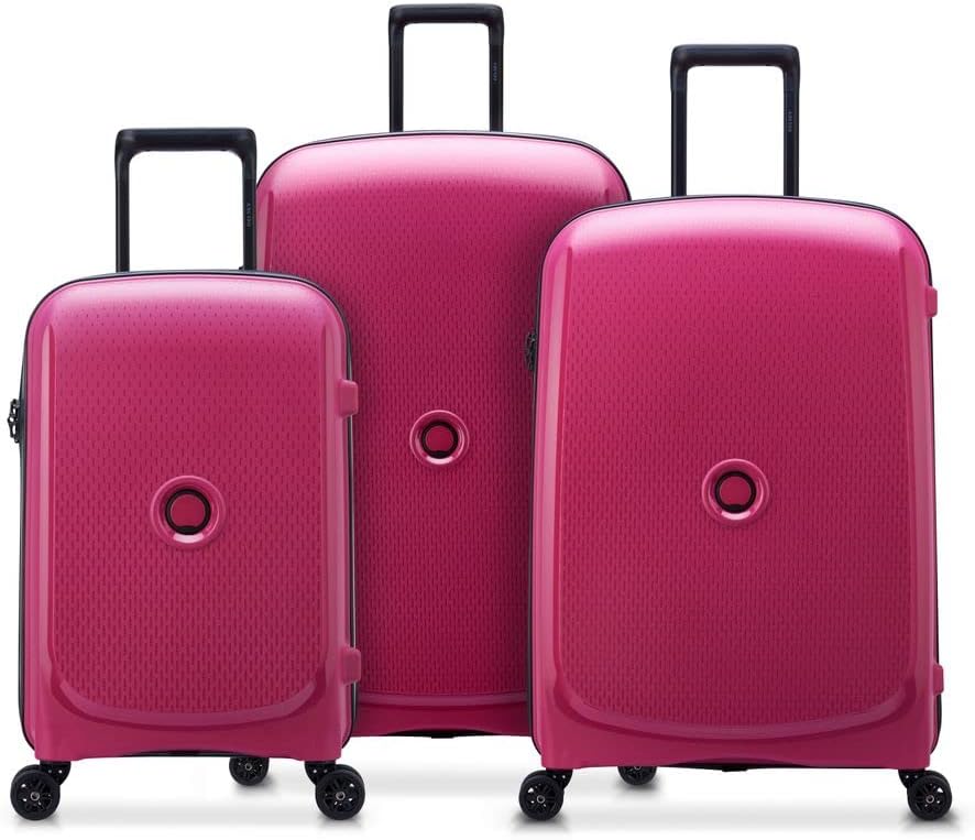 DELSEY PARISBelmont Plus, Raspberry, Set de 3 valises SML, Set of 3 suitcases