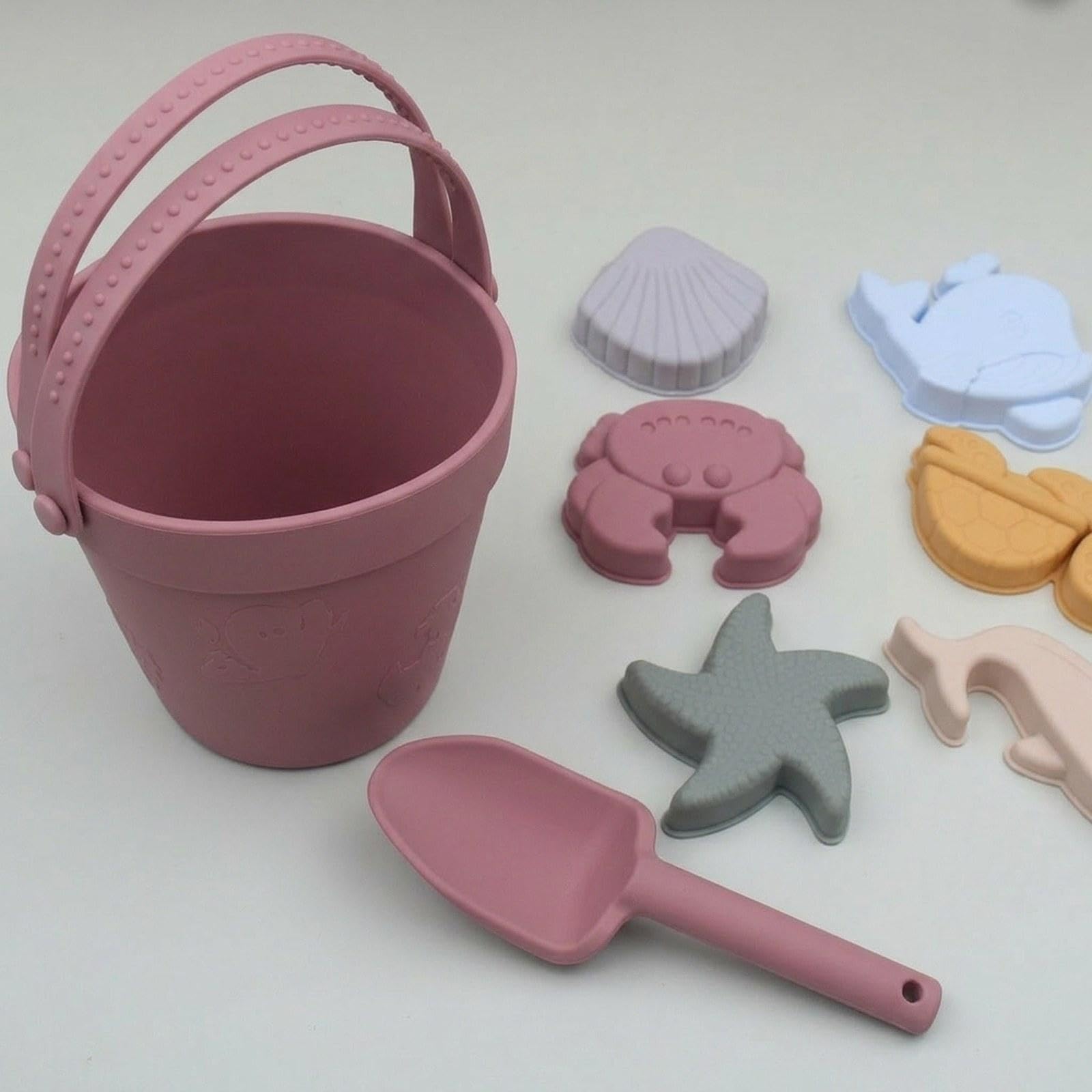 Giochi da Spiaggia per Bambini, Giochi da Sabbia, Regalo di Compleanno Divertente, Versatile E Moderno, Giochi per Bambine, Ideali per I Viaggi E Altr, Rosso