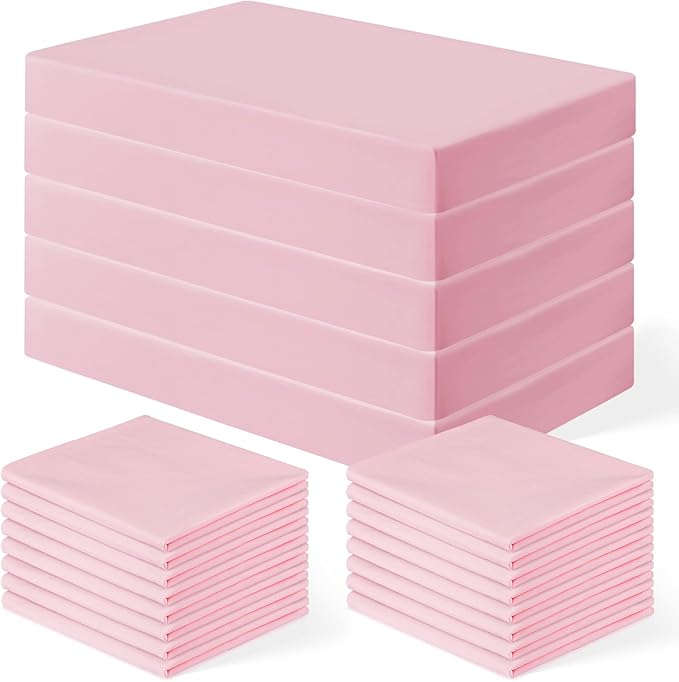 16 Pcs Kids Day Care Nap Mat Sheet Crib Sheets with Elastic