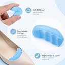 3 Pairs Shoe Size Reducer Inserts, Shoe Fillers for Women, Soft PU Foam Forefoot Cushions, Blue Color, Included, Adjustable Size Adjustment Solution for Dress and Casual Footwear gallery image