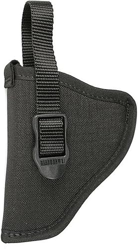 BLACKHAWK Funda de cadera de nailon negro, talla 09, mano derecha, (revólveres de 5 disparos con Hammer Spur)