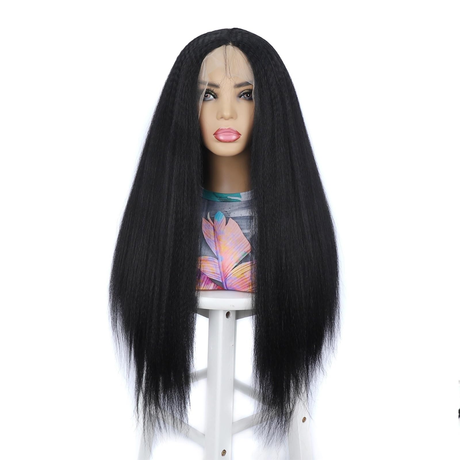 Codzienna peruka do włosów dla kobiet Slightly Curved Lace Fluffy Long Wig Headband For Commuting Party Styling do użytku na imprezę przebranie na karnawał