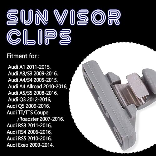 Miniatura 3 de 2 soportes de gancho para visera solar interior, clips interiores para visera solar, gancho de soporte para protector solar interior de automóvil