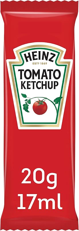 Heinz Tomato Ketchup 100 bustina da 20 g (dadi), confezione da 1 (1 x 2 kg)