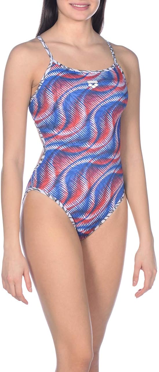 arena Spirograph Challenge Back Reversible One Piece Swimsuit, Multicolor - Black, 36 : Clothing, Shoes & Jewelry