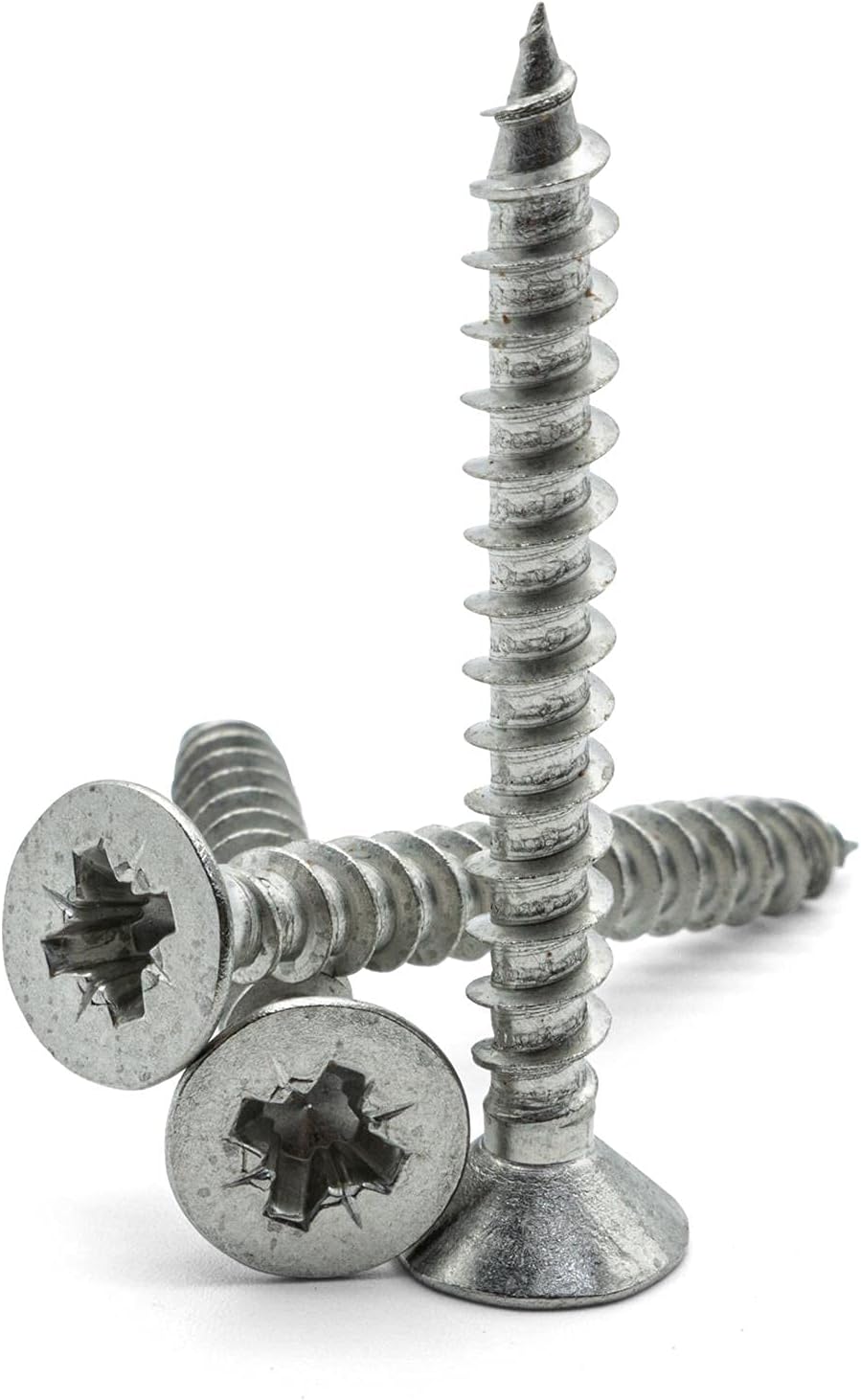 No.10 (5mm X 70mm) Pozi Countersunk Fully Threaded Chipboard Wood Screws A2 Stainless Steel (Pack of 50)
