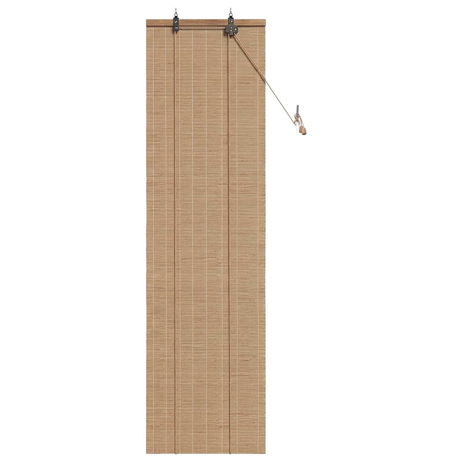 Store enrouleur en bambou marron 50 x 220 cm