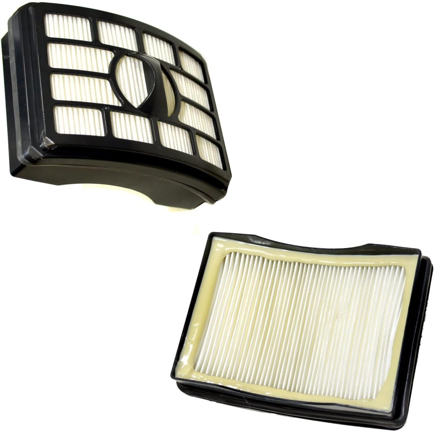 HQRP 2-Pack Filter Kit Compatible with Shark Rotator Pro Lift-Away DuoClean ZU780 ZU782 ZU785 Upright Vac Vacuum Cleaner, Replacement for XFF500 & XHF500