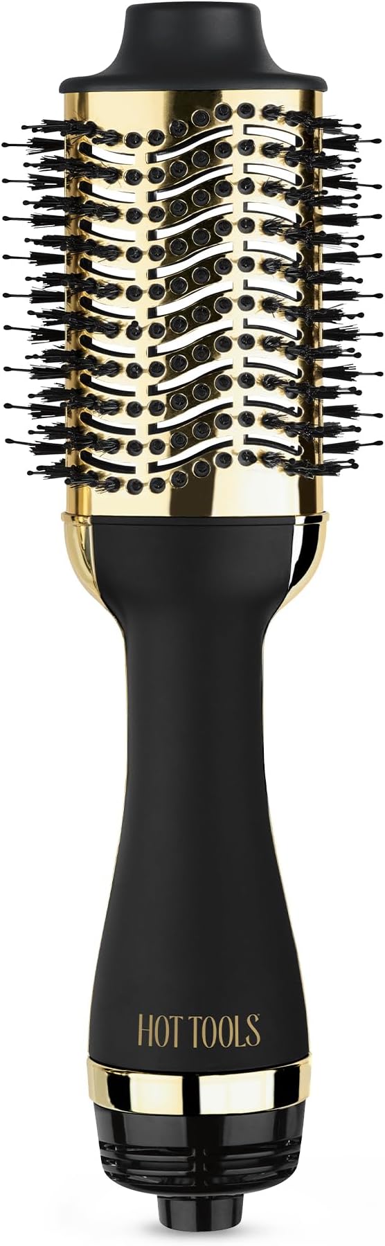 24K Gold Blow Dryer Brush, Round Brush Blow Dryer for Salon-Worthy Blowouts in One Step, Fast Styling & Long-Lasting Results