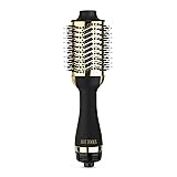 HOT TOOLS 24K Gold Blow Dryer Brush - Hot Air Brush for Salon-Worthy Volume in One Step - Volumizer with 24K Gold Technology for Fast Styling & Long-Lasting Results 1.0 NON-DETACHABLE