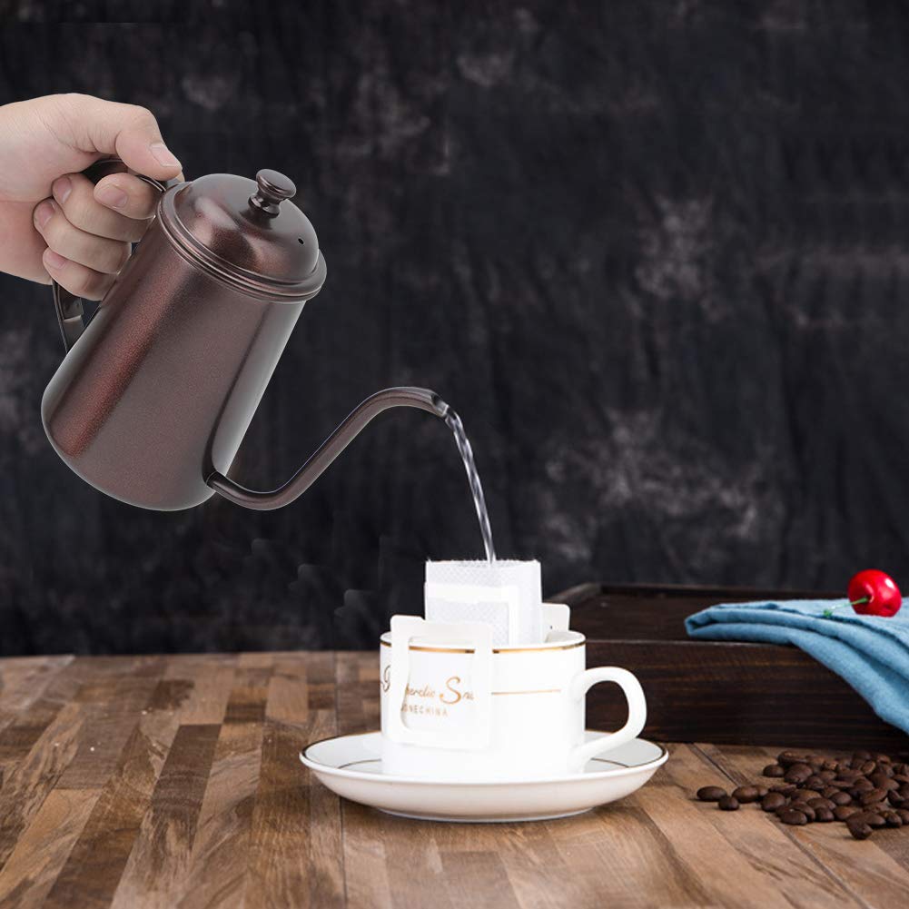 Buy 650ml Stainless Steel Coffee Pot Pour Over Coffee Pot with Lid