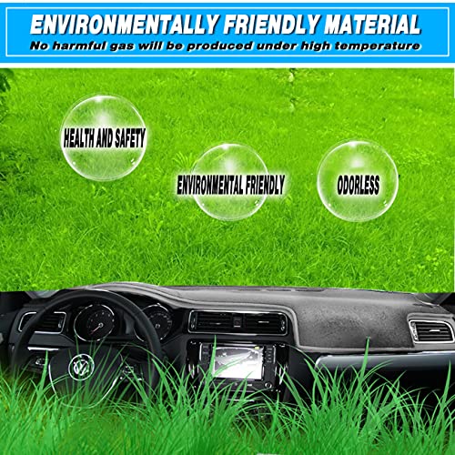 Tucarest Dashboard Cover Fit For 2011 2012 2013 2014 2015 2016 2017 2018 2019 Ford Explorer Flannel Nonslip Car Dash Board Mat Sunshade No-Glare And Slip Pad Carpet Sunshield Protector - Color Grey #TOP4