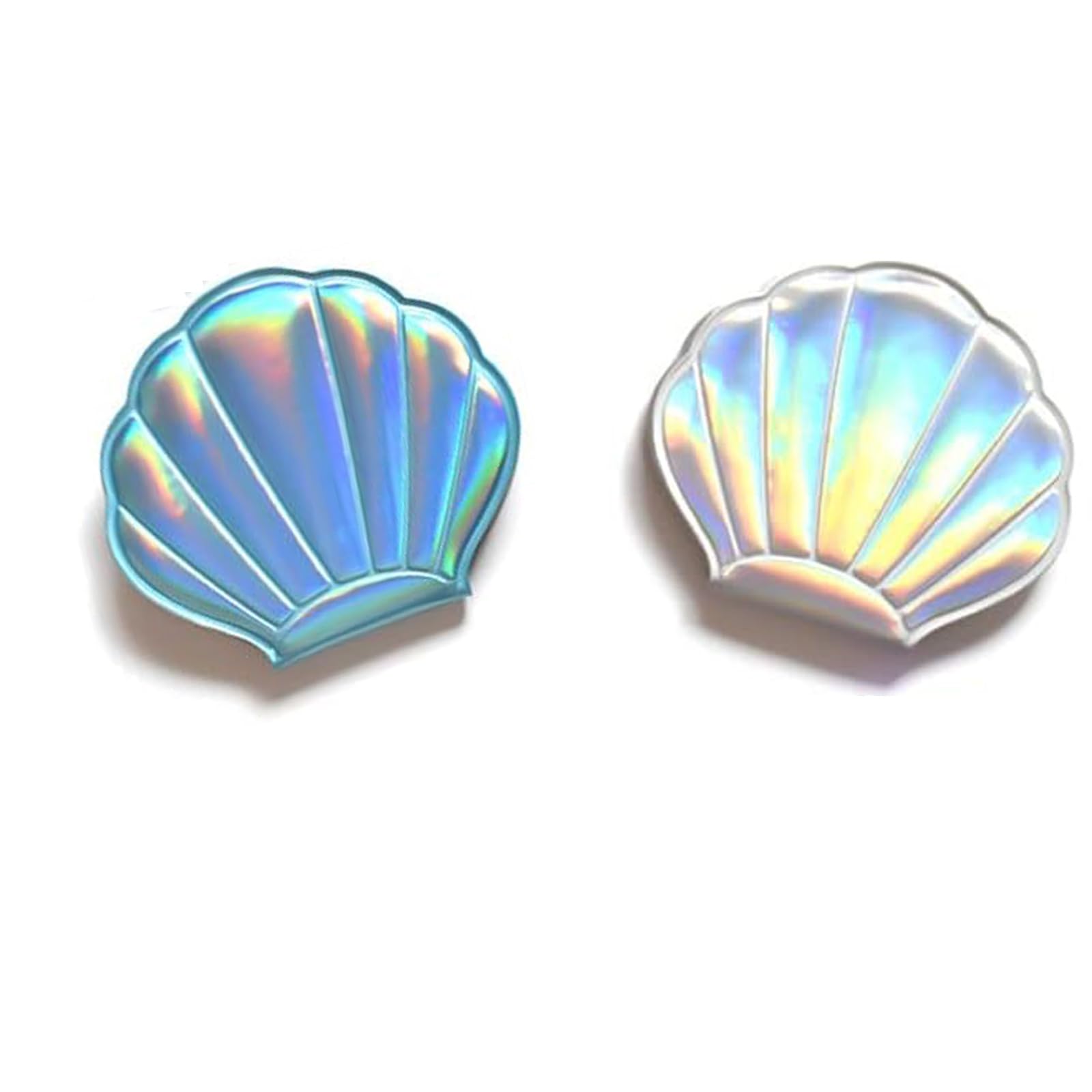 Beavorty 2pcs Mini Folding Compact Mirror Foldable Pocket Mirror Ocean Sea Shells Shaped Travel Makeup Mirror Personal Mirror for Purse Handbag-image-27