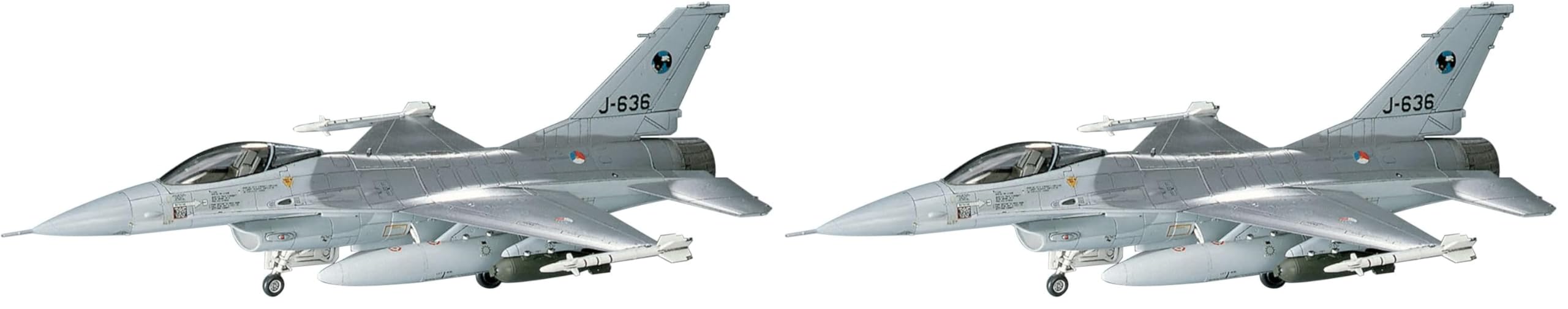 Hasegawa 1/72 F-16A Plus Fighting Falcon Plastic Model Kit Set of 2 USAF