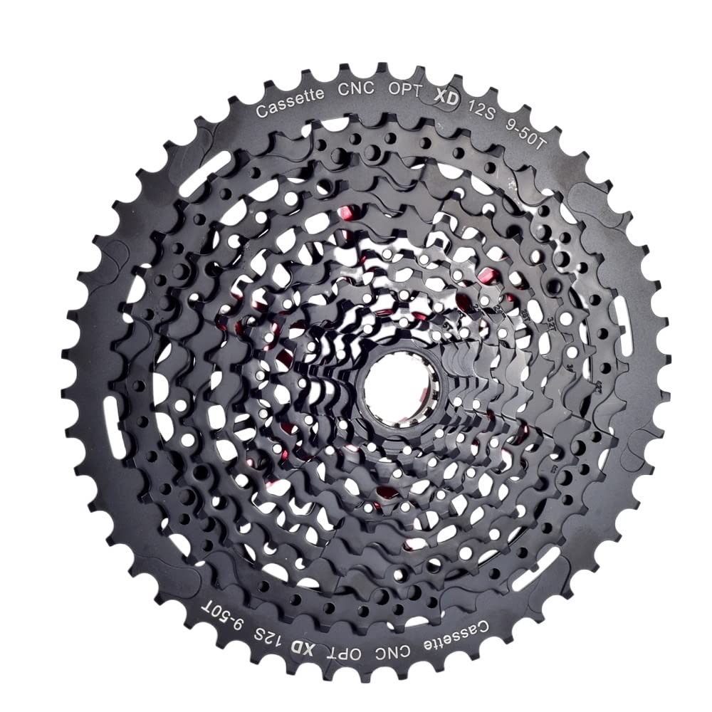 PiñOn Bicicleta MTB Bicicleta 12 velocidades 9-50T Bicicleta Cassette Cuerpo Negro Cassette 540g 9-50T Cassette piñón Rueda Libre Cassettes Y PiñOnes para Bicicletas