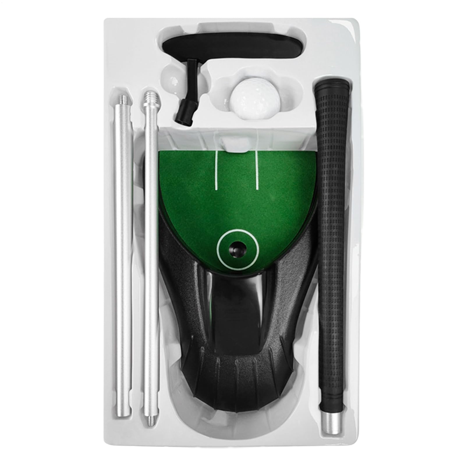 Putting Trainer para golf | Dispositivo de ejercicio ligero y resistente al desgaste para práctica de golf | Máquina de rebobinado automático de putter | Para hombres, mujeres, jóvenes y familia