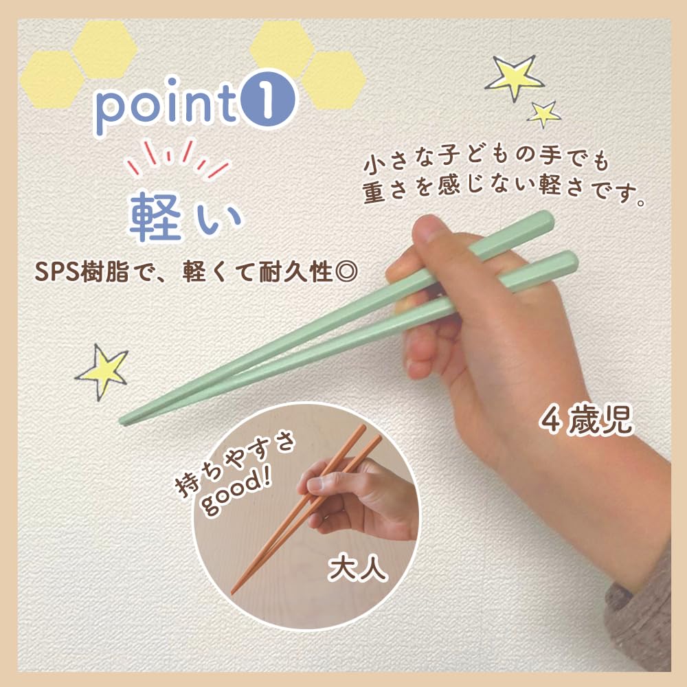 Amazon | 【16cm/18cm 六角箸】まるくぱーじゅ(公式) 子ども用箸