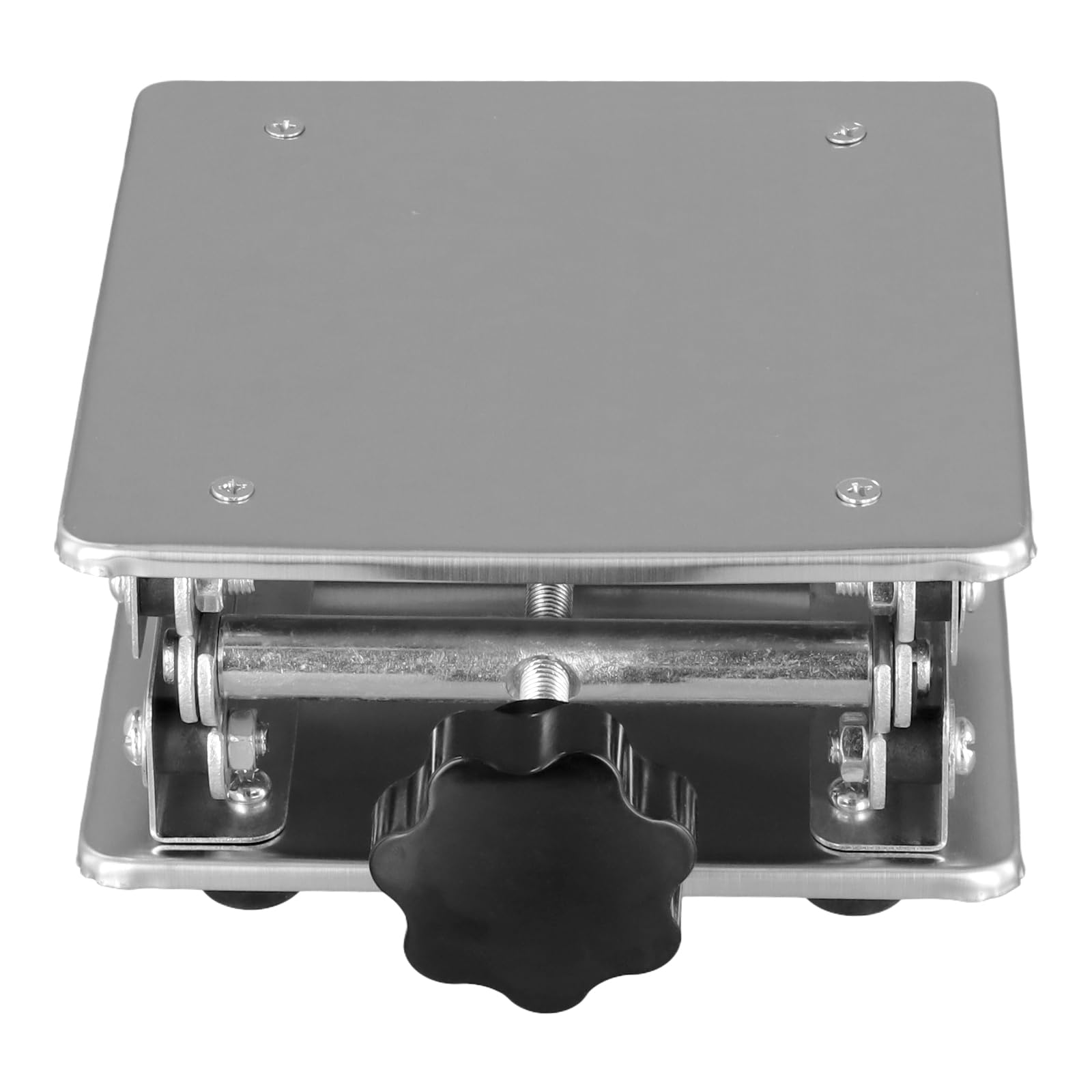 Table Élévatrice de Laboratoire 200 x 200 mm, Plateforme de Levage en Fer Galvanisé, Hauteur Réglable 85-280 mm pour Expériences de Laboratoire