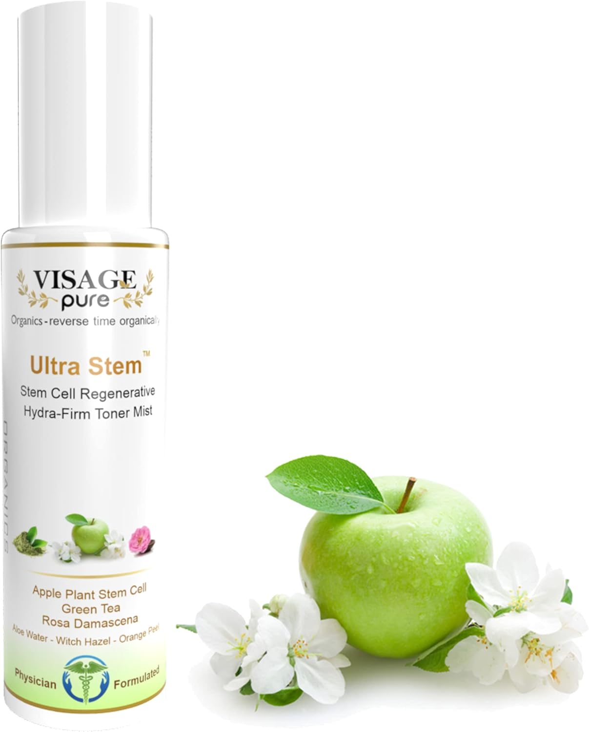 Ultra Stem Regenerative Anti-Aging Toner – Extra Strength Highest Concentration Stem Cell Toner. Tightens The Skin and Minimizes Pores – Organic – Physician Formulated -Research Supported