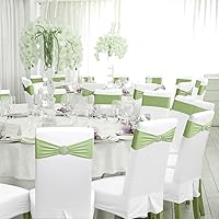 Vista 107 de MDS - Paquete de 50 bandas elásticas de elastano para silla, lazos elásticos para sillas con hebilla deslizante, ajuste universal para bodas, Acción