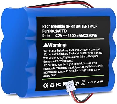 3300mAh Upgraded High Capacity Battery for 2Gig BATT1, BATT1X, BATT2X, 6MR2000AAY4Z, 2GIG-GC2 2GIG-CNTRL2, 2GIG-CP2, GCKIT311, 228844, Go Control Security Panel Alarm System